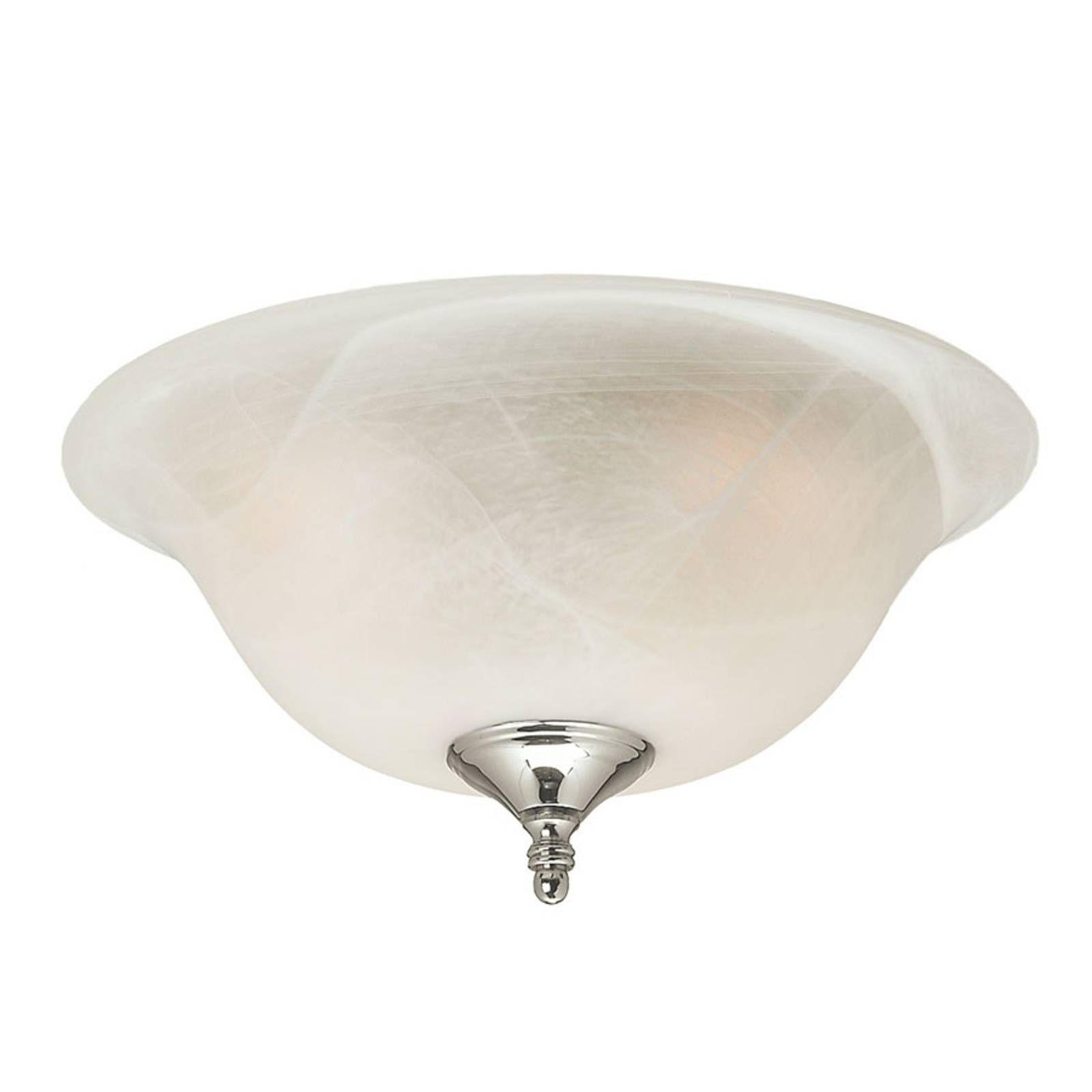 Hunter Swirled Marble Bowl ventilátorová lampa, kov, sklo, E27, 60W, K: 21cm