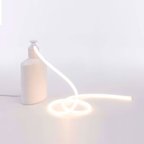 SELETTI Stolová LED lampa Daily Glow ako dávkovač mydla, Obývacia izba / jedáleň, syntetická živica, 3.6W, L: 16 cm, K: 29cm