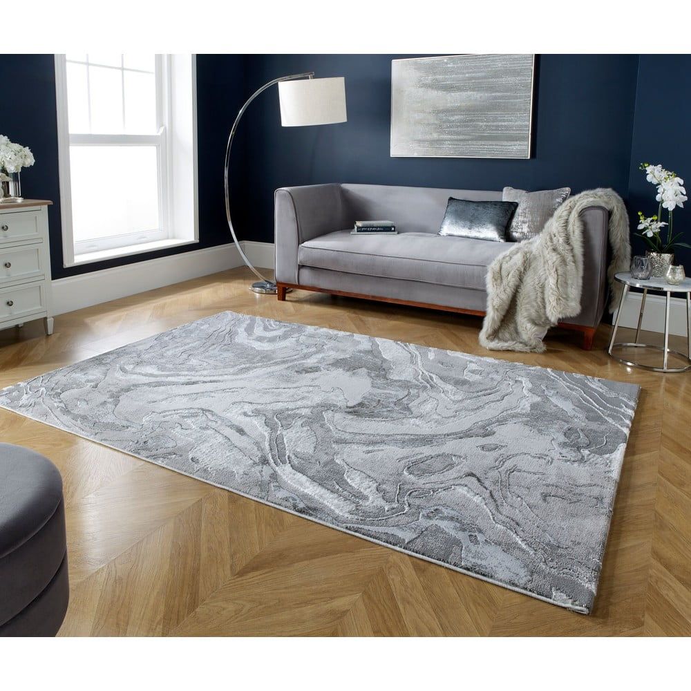 Sivý koberec Flair Rugs Marbled, 240 x 340 cm