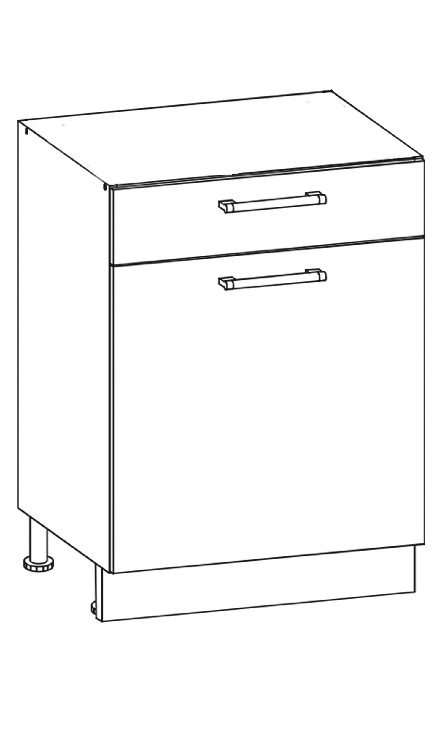 Dolná kuchynská skrinka Rio RI16-D60S1