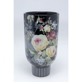 KARE Design Černá kameninová váza Blooming 27cm