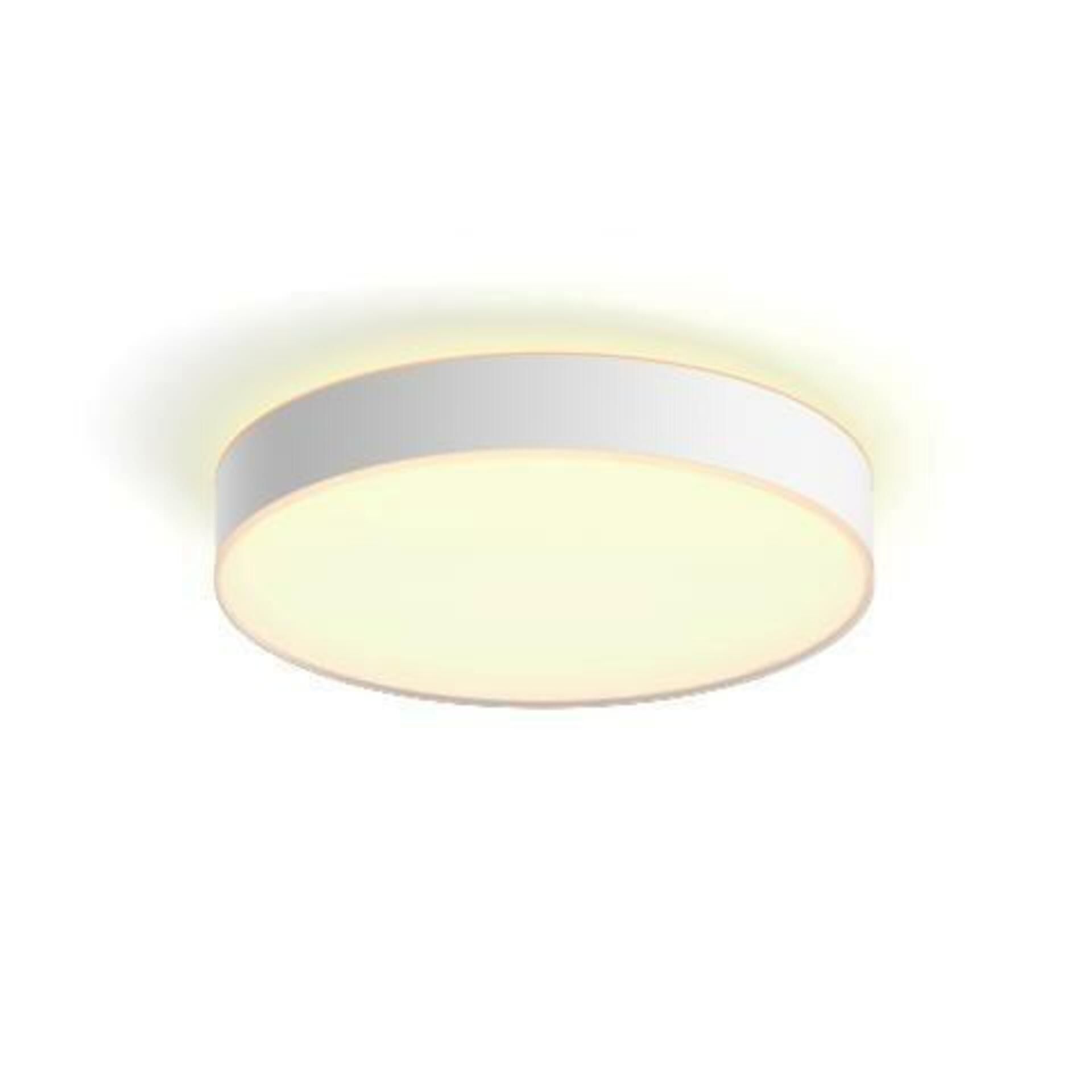 Hue Bluetooth LED White Ambiance Stropní svítidlo Philips Enrave L 41160/31/P6 33,5W 4300lm 2200-6500K IP20 42,5cm bílé, stmívatelné s dálkovým ovladačem