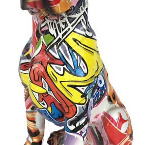 Dekoračná soška Graffiti pes, 20 cm