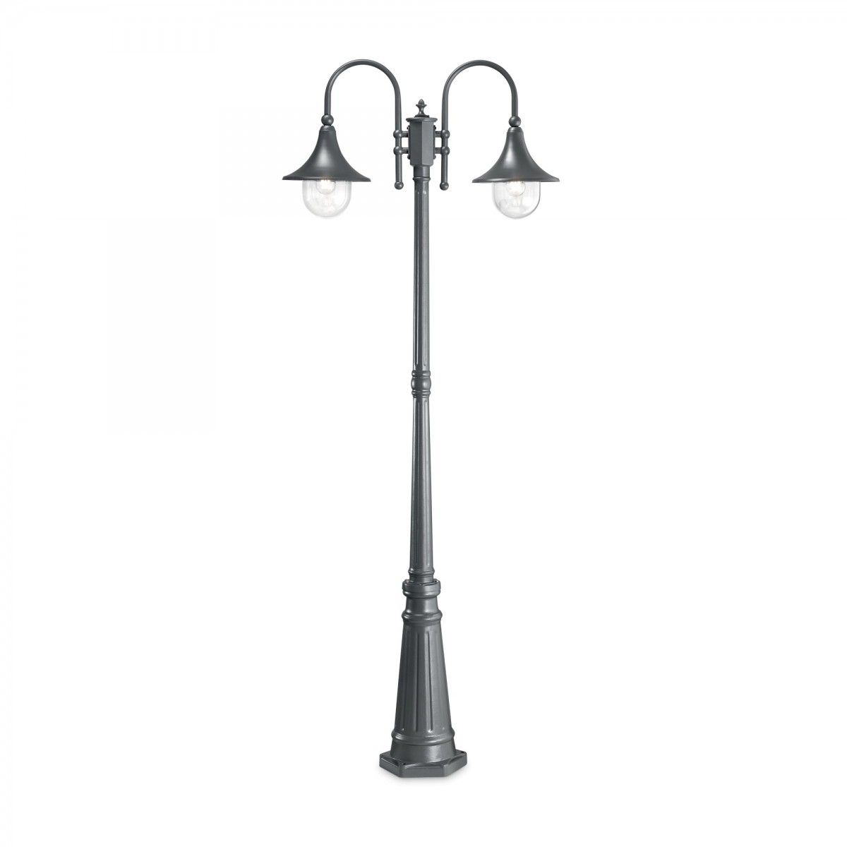 Ideal Lux 246833 vonkajšie stojanové svietidlo Cima 2x60W | E27 | IP43 - antracit