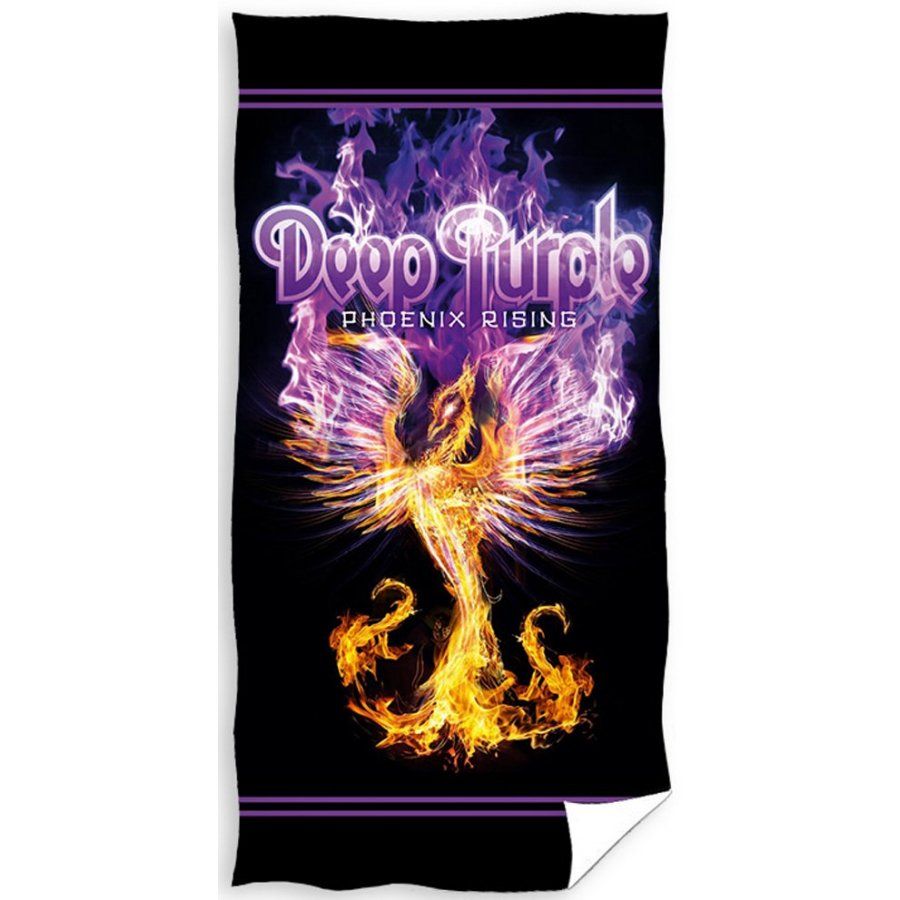 Carbotex · Bavlnená osuška Deep Purple - motív Phoenix Rising - 100% bavlna, froté s gramážou 320 gr./m2 - 70 x 140 cm