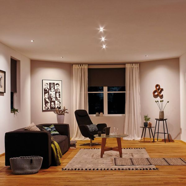 Paulmann ZigBee LED modul Coin 470 lm, Obývacia izba / jedáleň, plast, 6W, Energialuokka: G