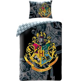 Halantex · Bavlnené posteľné obliečky Harry Potter - motív Hogwarts - 100% bavlna - 70x90 cm + 140x200 cm - Certifikát Oeko-Tex 100