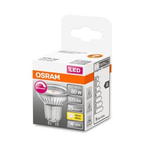 OSRAM LED reflektor GU10 7, 9W 927 120° stmievač, GU10, 7.9W, Energialuokka: G, P: 5.5 cm