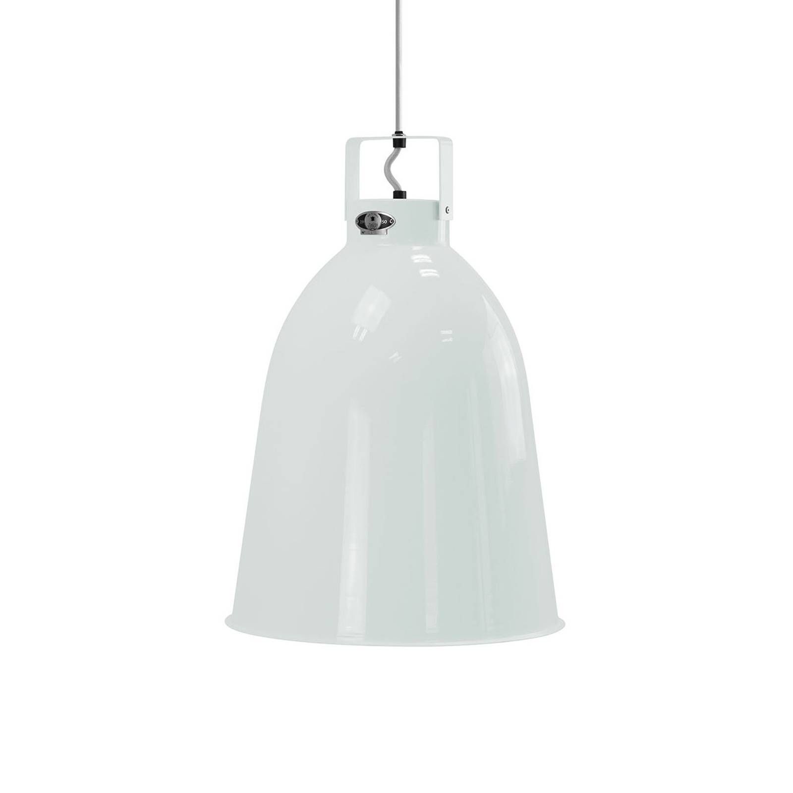 Jieldé Clément C360 závesná lampa biela lesklá Ø36, Obývacia izba / jedáleň, hliník, E27, 100W, K: 52cm