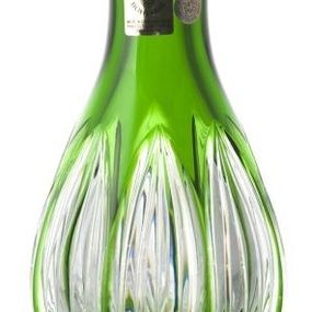 Krištáľová váza Ribwort, farba zelená, výška 150 mm