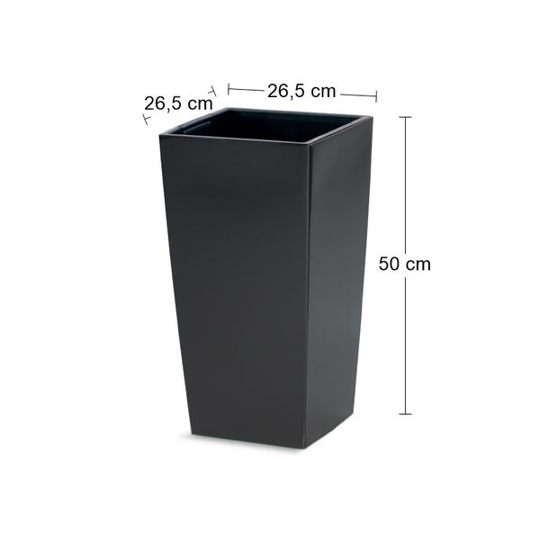 Plastový kvetináč DURS265 26,5 cm - antracit