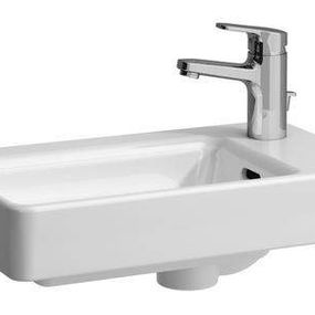 Laufen Pro S - Umývadielko, 480x280 mm, 1 otvor na batériu vpravo, biela H8159540001041