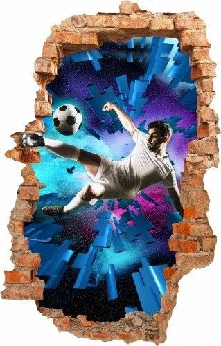 DomTextilu Nálepka na stenu pre futbalových fanúšikov s 3D efektom 95 x 150 cm