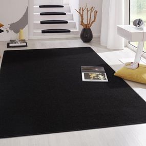 Hanse Home Collection koberce Kobercová sada Fancy 103004 Schwarz - 3 diely: 67x140 cm (2x), 67x250 cm (1x) cm