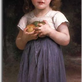 Reprodukcia Little Girl Holding Apples in Her Hands zs17393