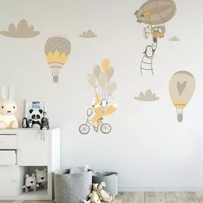 Samolepky s balónmi a zvieratkami