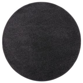 Vopi koberce Kusový koberec Eton čierny 78 kruh - 100x100 (priemer) kruh cm