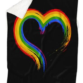 Deka LGBT Heart (Podšitie baránkom: ÁNO)