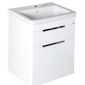 SAPHO - ELLA umývadlová skrinka 46,5x65x38,5cm, 2x zásuvka,biela EL052-3030