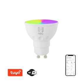 Immax NEO 07724L LED inteligentná žiarovka 1x3,5W | GU10 | 350lm | 2700-6500K | CCT | RGB - stmievateľná, biela