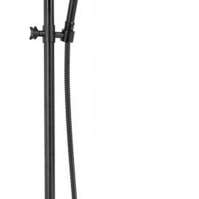 DEANTE - Temisto čierna - Sprchový stĺp, so sprchovou batériou NAC_N4QT
