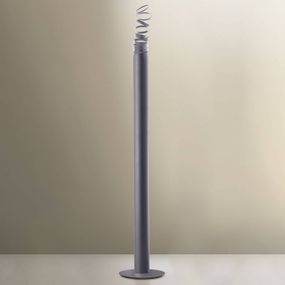 Artemide Stojaca LED lampa Decomposé, sivá, Obývacia izba / jedáleň, hliník, 45W, K: 180cm