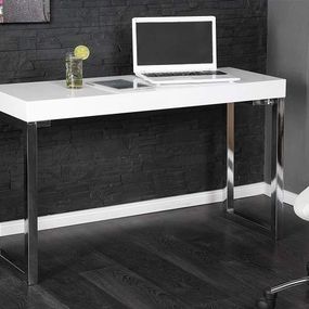 Biely písací stôl Desk 40 x 120 cm – 80 mm »