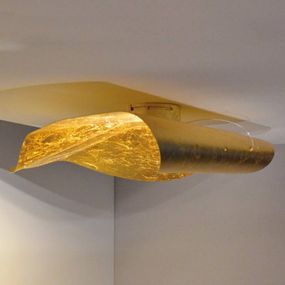 Knikerboker Non So strieborné LED svietidlo zlato, Obývacia izba / jedáleň, oceľ, 10W