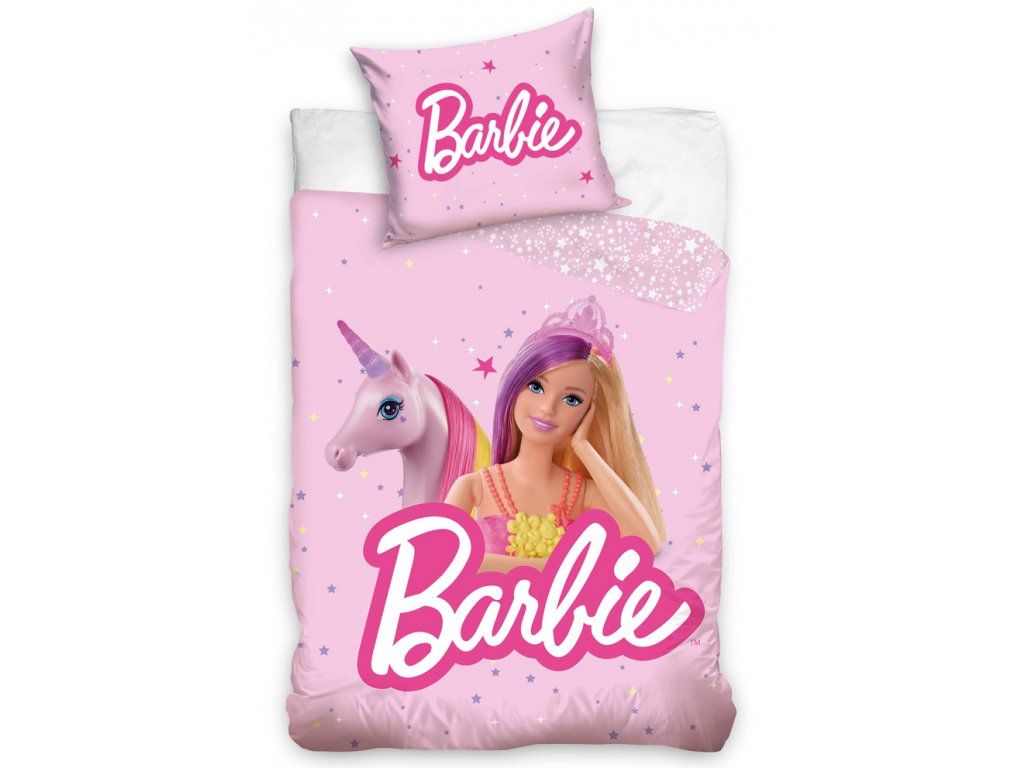 Obliečky do postieľky Barbie  Kúzelný Jednorožec 100x135/40x60 cm