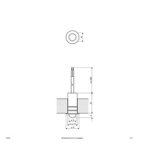 EVN LD5102 zapustené 12V IP68 0, 3 W 830, šošovka, Obývacia izba / jedáleň, ušľachtilá oceľ, sklo, 0.3W, K: 0.6cm