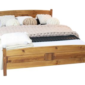 Expedo Vyvýšená posteľ ANGEL + sendvičový matrac MORAVIA + rošt ZADARMO, 120x200 cm, dub-lak