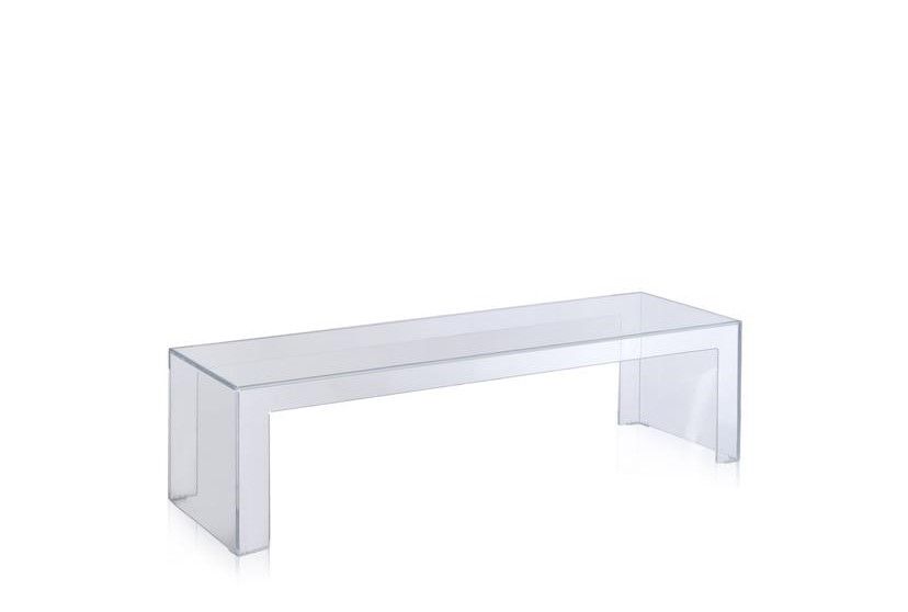 Kartell - Konferenčný stolík Invisible Side Low - 120x40 cm