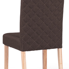 Jedálenská stolička Tempa, hnedá tkanina