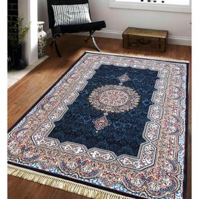 DomTextilu Luxusný modrý koberec s krásnymi farebnými detailami 65942-239791