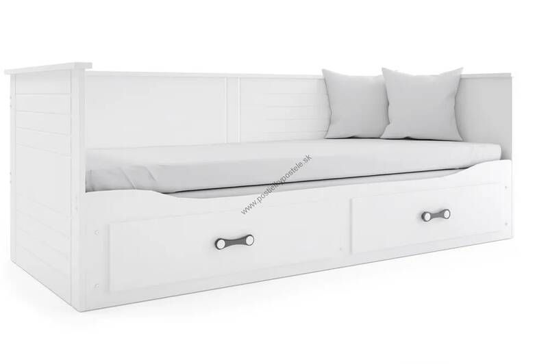 Rozkladacia posteľ HERMES 200x80cm BIELA