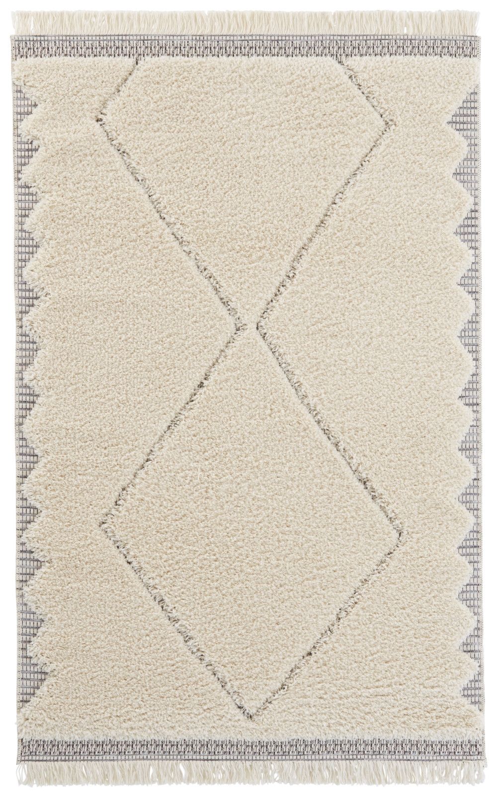 Mint Rugs - Hanse Home koberce Kusový koberec New Handira 105194 Cream, Grey - 200x290 cm