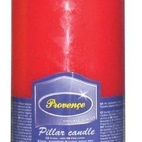 Provence Neparfumovaná sviečka PROVENCE 12,5cm červená
