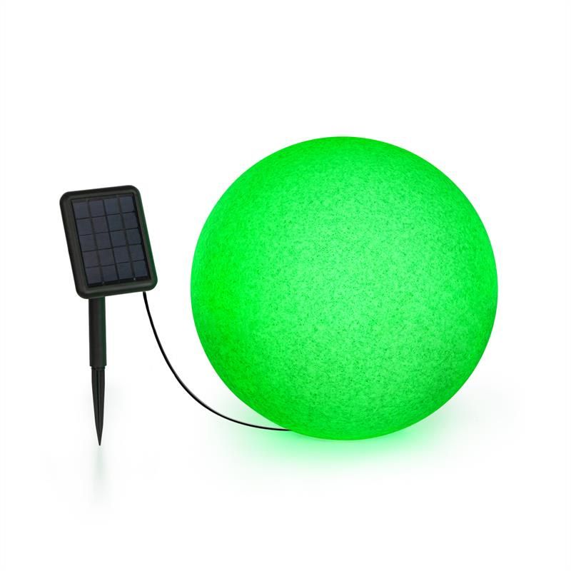 Blumfeldt Shinestone Solar 40, guľová lampa, solárny panel, Ø 40 cm, RGB-LED, IP68, akumulátor