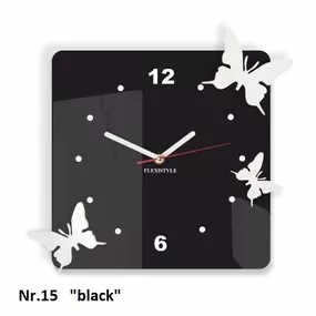 DomTextilu Nástenné dekoračné hodiny motýle 7837-240978