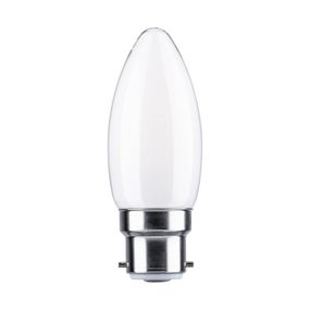 Paulmann sviečková LED B22d 4, 7 W 4 000 K opálová, B22, 4.7W, Energialuokka: F, P: 9.1 cm