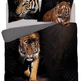 DomTextilu Luxusné posteľné bavlnené obliečky z kolekcie TIGER  3 časti: 1ks 160 cmx200 + 2ks 70 cmx80 39906-183945