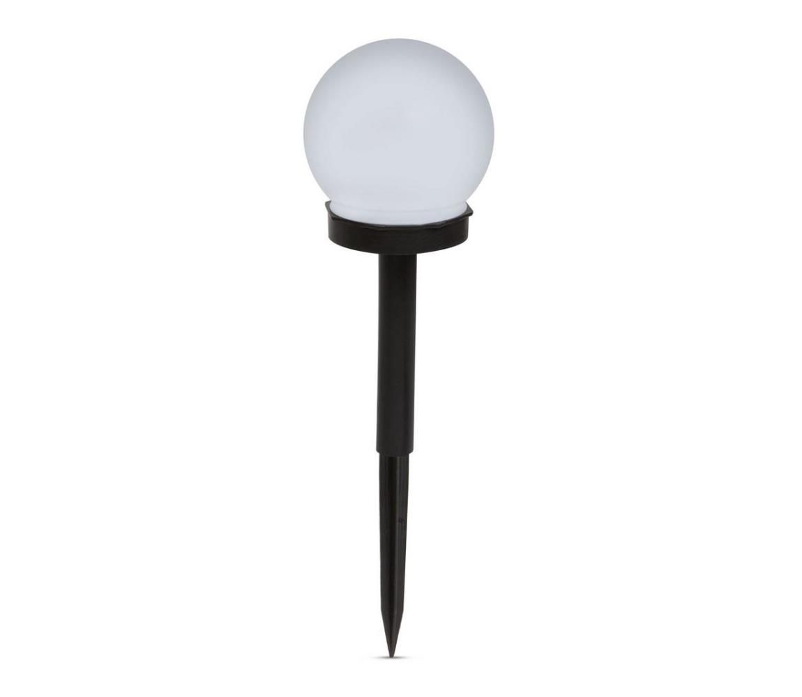 LED Solárna lampa LED/1,2V 40mAh IP44 čierna