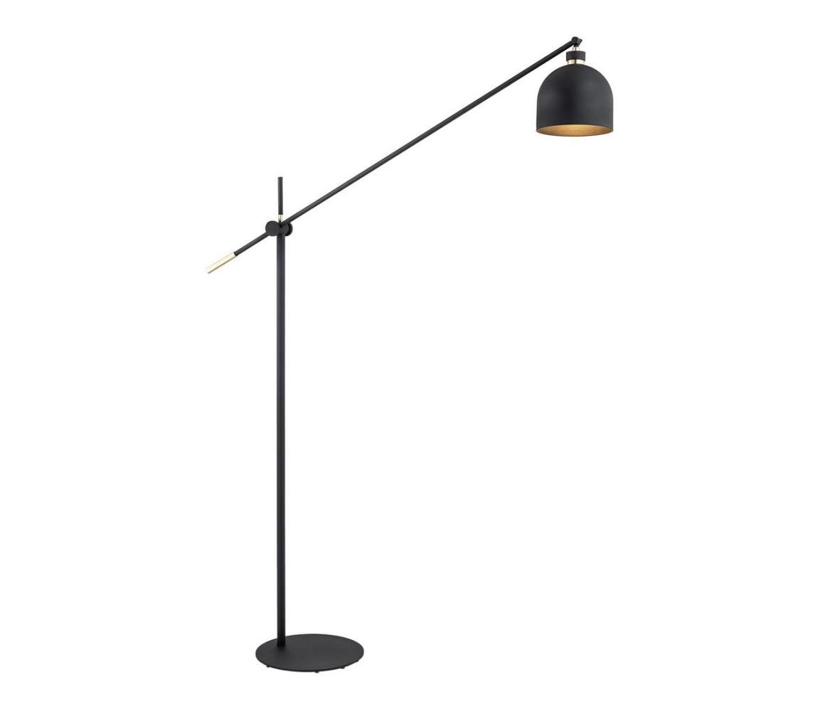 Argon 4735 - Stojacia lampa DETROIT 1xE27/15W/230V čierna