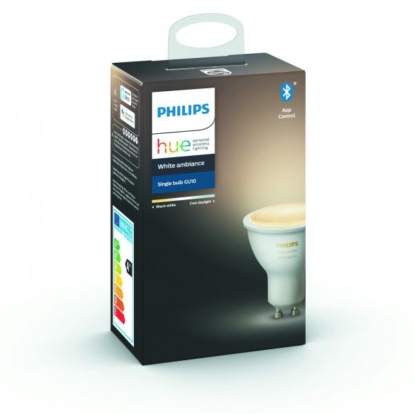 Philips Hue 8719514339903 LED žiarovka 1x5w | GU10 | 250-350lm | 2200-6500K - Bluetooth, stmievateľná, White Ambiance