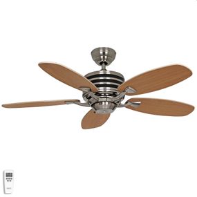 CasaFan Stropný ventilátor Eco Gamma 103 cm, buk/javor, Obývacia izba / jedáleň, kov, drevo, K: 33.5cm