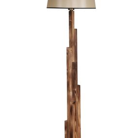 Stojaca lampa Yanik I 165 cm hnedá/béžová