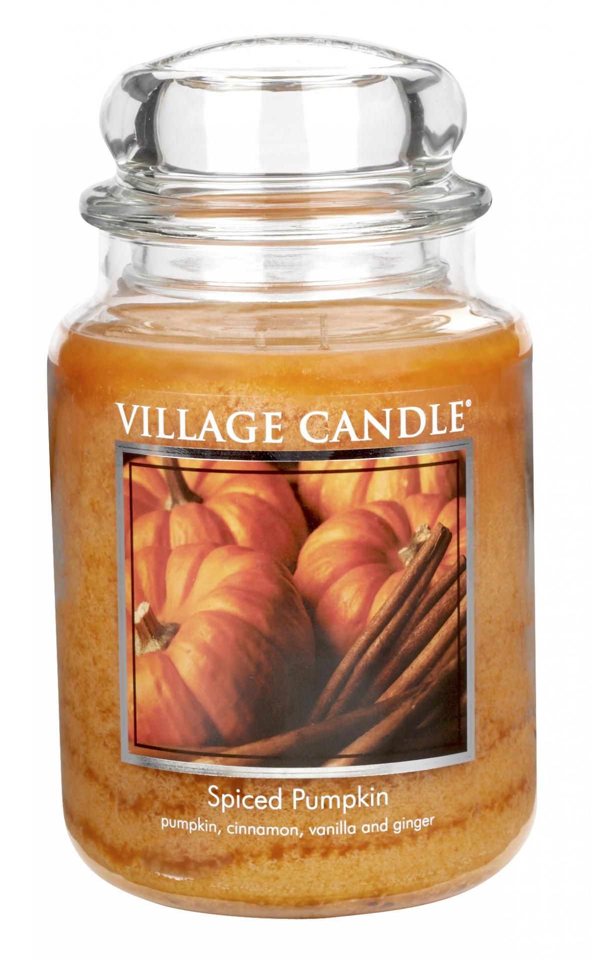 VILLAGE CANDLE Sviečka v skle Spiced Pumpkin 602g