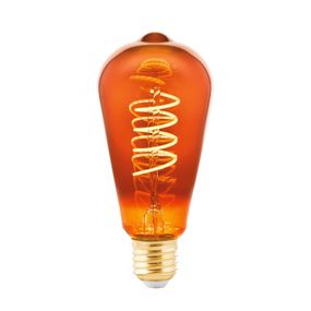 EGLO LED žiarovka ST64 E27 4W 2 000K filament medená, E27, 4W, P: 14.2 cm