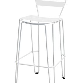 ISIMAR - Barová stolička MALLORCA vysoká - biela