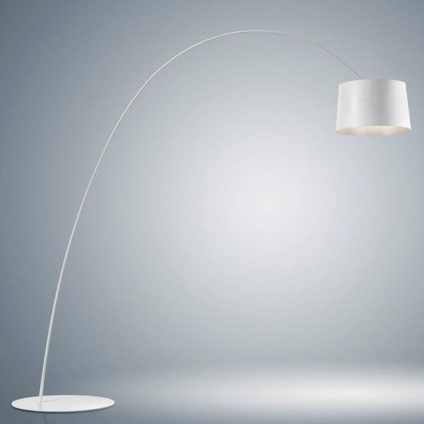 Foscarini Twiggy MyLight stojaca LED lampa, biela, Obývacia izba / jedáleň, sklenené vlákno kompozitný materiál, plast, hliník, 28W, K: 223.5cm